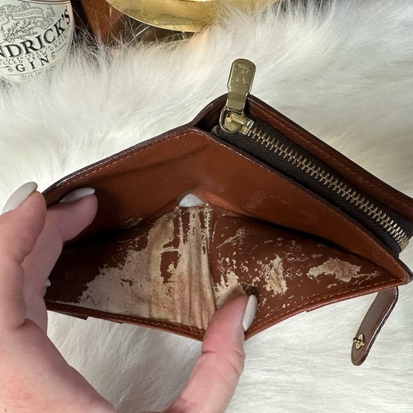 AUTHENTIC LOUIS VUITTON MONOGRAM COMPACT ZIP BIFOLD WALLET - Picture 5 of 14